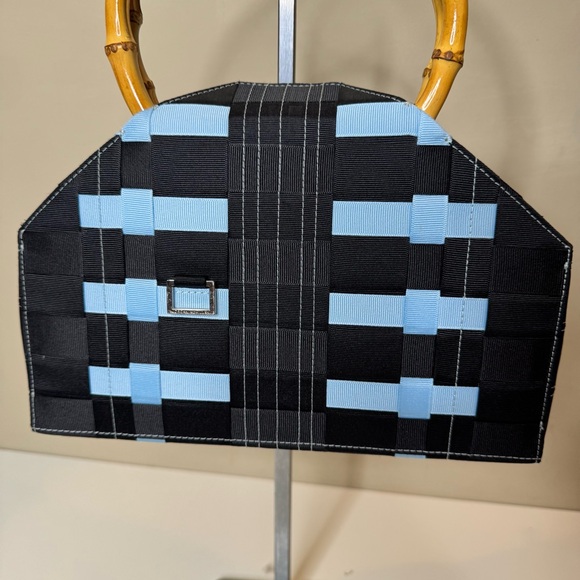 Jordan McMillan & Co. Woven Grosgrain Bag blue - Picture 4 of 12